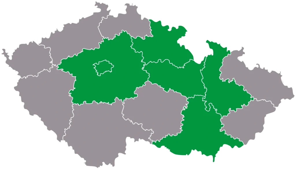 Kraje, ve kterých působíme